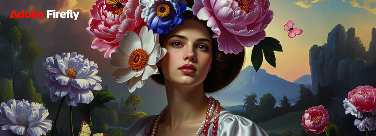 Image of a woman created using Adobe Firefly. , Picture